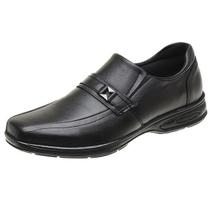 Sapato Masculino Social Couro Anti Stress De Elastico e Detalhe Metalizado Sapato Masculino Social Couro Anti Stress De Elastico e Detalhe Metalizado