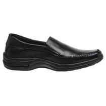 Sapato Masculino Social Couro Legítimo Confortável Ortopédico Preto