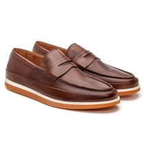 Sapato Masculino Social Couro Solado Casual Moderno