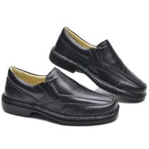 Sapato Masculino Social de couro leve macio 180 preto