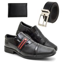 Sapato Masculino Social Elástico + Cinto e Carteira Sapato Masculino Social Elástico + Cinto e Carteira