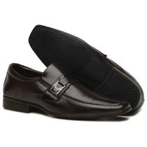 Sapato Masculino Social Elegante Elástico Conforto Estilo Cor Café Sapato Masculino Social Elegante Elástico Conforto Estilo Cor Café