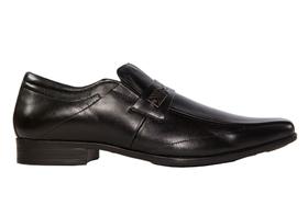 Sapato Masculino Social em Couro Preto - Cód 85202 Sapato Masculino Social em Couro Preto - Cód 85202