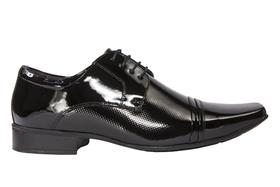 Sapato Masculino Social em Verniz Preto - Cód 77700 Sapato Masculino Social em Verniz Preto - Cód 77700