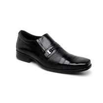 Sapato Masculino Social Fivela Couro Preto Andar Shoes Sapato Masculino Social Fivela Couro Preto Andar Shoes