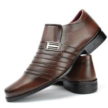 Sapato masculino social marrom cappuccino pizzolev