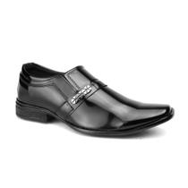 Sapato Masculino Social Preto Sintético Premium Moderno Elegante Sofisticado Confortavel Leve