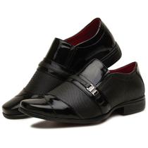 Sapato masculino social preto Sollano estili italiano ref 103 tamanho 37 ao44 Sapato masculino social preto Sollano estili italiano ref 103 tamanho 37 ao44