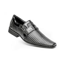 Sapato Masculino Social Verniz Couro Elegante Bico Fino Conforto e Estilo Bertelli