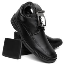 Sapato Masculino Tênis Social Atacador com Carteira e Cinto-332 Sapato Masculino Tênis Social Atacador com Carteira e Cinto-332