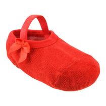 Sapato Meia Infantil Algodão Vermelho Pimpolho 16 ao 20
