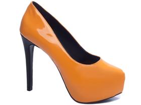 Sapato Meia Pata Feminina Laranja Torricella modelo 60.001F