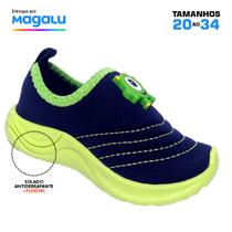 Sapato Menino Casual de Enfiar o Pé Tênis Calce Fácil Confortável Casual Estiloso Leve Personagens