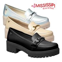 Sapato Mississipi Mocassim Oxford Original Feminina Casual Elegante Conforto Fashion Dia A Dia Lancamento Estilo