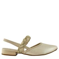 Sapato Mississipi Sling Feminino Bico Fino Elástico MC961 Sapato Mississipi Sling Feminino Bico Fino Elástico MC961
