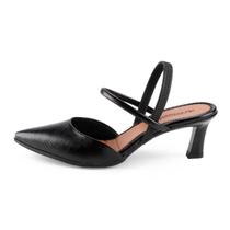 Sapato Mississipi Slingback Bico Fino Salto Medio