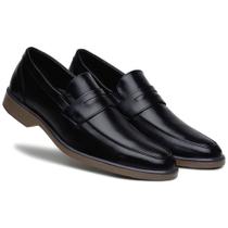 Sapato Mocasim Masculino Preto Casual Loafer Moderno e Confortável Elegante Calce Fácil Sapato Mocasim Masculino Preto Casual Loafer Moderno e Confortável Elegante Calce Fácil