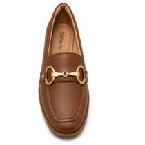 Sapato Mocassim Beira Rio Leve com Fivela Dourada - Coleção Confort Sapato Mocassim Beira Rio Leve com Fivela Dourada - Coleção Confort