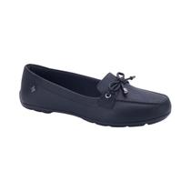 Sapato Mocassim Casual Versátil Confortável Feminino Softli Preto 34