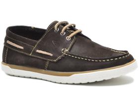 Sapato Mocassim Docksider Em Couro - G110 - Cafe Sapato Mocassim Docksider Em Couro - G110 - Cafe