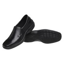 Sapato Mocassim Em Couro Solado Confort - sapatoway