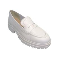 Sapato Mocassim Fem Bottero Couro Atanado Gelo 342202-4