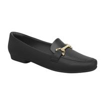 Sapato Mocassim Feminino Confortável Detalhe Fivela Piccadilly Preto 34 Sapato Mocassim Feminino Confortável Detalhe Fivela Piccadilly Preto 34