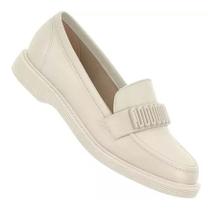 Sapato Mocassim Feminino Confortável Preto E Nude Moleca Sapato Mocassim Feminino Confortável Preto E Nude Moleca