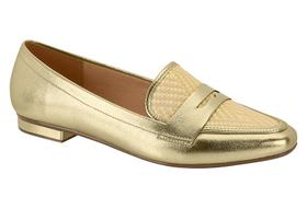 Sapato Mocassim Feminino Dourado Vizzano - 1351108