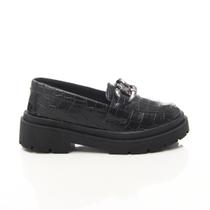 Sapato Mocassim Feminino Lidiane Com Corrente Oxford Tratorado