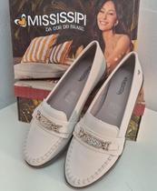 Sapato Mocassim Feminino Mississipi Mf953 TULE - Sapato Mocassim Feminino Mississipi Mf953 TULE -