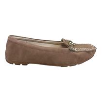 Sapato Mocassim Feminino Modare Casual Ultraconforto Metalizado Camurça 7035.641 Marrom