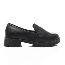 Sapato Mocassim Feminino Silvana Liso Oxford Tratorado