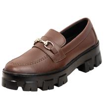 Sapato Mocassim Feminino Tratorado Confortável Clássico Sapato Mocassim Feminino Tratorado Confortável Clássico