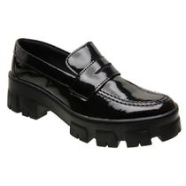 Sapato Mocassim Feminino Tratorado Loafer Casual Básico Conforto Sapato Mocassim Feminino Tratorado Loafer Casual Básico Conforto