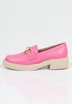 Sapato Mocassim Feminino Week Shoes Conforto Oxford Rosa