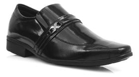 Sapato Mocassim Fivela Envernizado Social Masculino