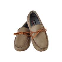 Sapato Mocassim Infantil Menino Social Confortável Leve Macio Cor Areia Sapato Mocassim Infantil Menino Social Confortável Leve Macio Cor Areia
