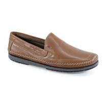 Sapato Mocassim Jovaceli Couro New Gel Tostado 04006NA