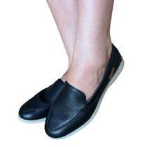 Sapato mocassim loafer sapatilha feminino couro bottero