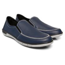 Sapato Mocassim Masculino Casual Com Elástico Cor Marinho