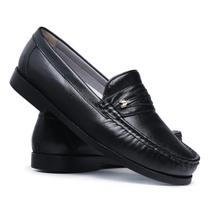 Sapato Mocassim Masculino Couro Legitimo Senhor 1018 schi