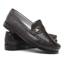 Sapato Mocassim Masculino Couro Legitimo Senhor 1018 schi