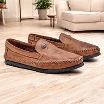 Sapato Mocassim Masculino Drive Casual Classico Costurado