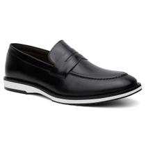 Sapato Mocassim Masculino Moda Casual Sola Borracha Macia Costura Reforçada Para Passeio