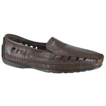 Sapato Mocassim Masculino Pegada Drive Recortes Couro 140774