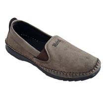 Sapato Mocassim Masculino Sapatilha material sintético Camurca Conforto 1010