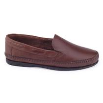 Sapato Mocassim Masculino Traff 401 couro costurado clássico Sapato Mocassim Masculino Traff 401 couro costurado clássico