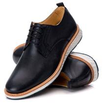 Sapato Mocassim Moderno Masculino Santorini Chelsea Preto