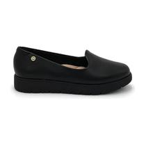 Sapato Mocassim Moleca Feminina Anabela- Preto